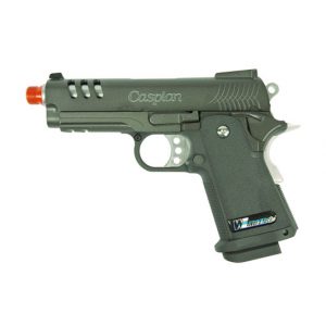 See Airsoft Pistol 1 Green Gas TSD Caspian 3.8 Pistol FPS-400 Full Metal, Blowback Airsoft Gun