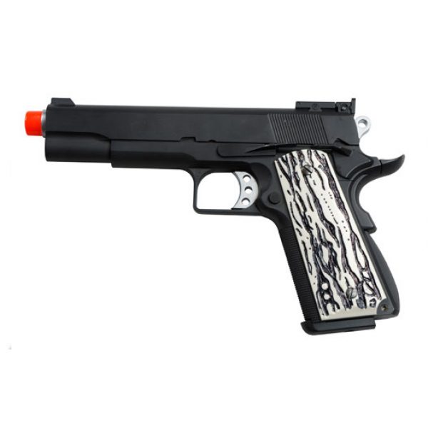 See Airsoft Pistol 1 Green Gas TSD Caspian Arms Custom 1911 Pistol FPS-400 Full Metal, Blowback Airsoft Gun