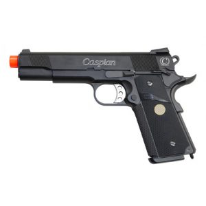 See Airsoft Pistol 1 Green Gas TSD Caspian WE 1911-TAC Pistol Black FPS-400 Full Metal, Blowback Airsoft Gun