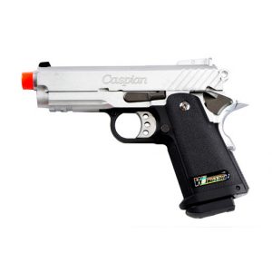 See Airsoft Pistol 1 Green Gas TSD Caspian WE Baby Hi-Capa 3.8 Silver FPS-400 Full Metal, Blowback Airsoft Gun