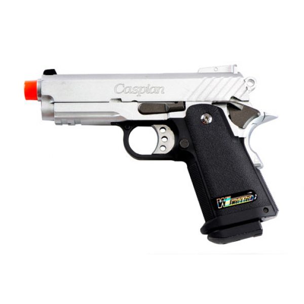 See Airsoft Pistol 1 Green Gas TSD Caspian WE Baby Hi-Capa 3.8 Silver FPS-400 Full Metal, Blowback Airsoft Gun
