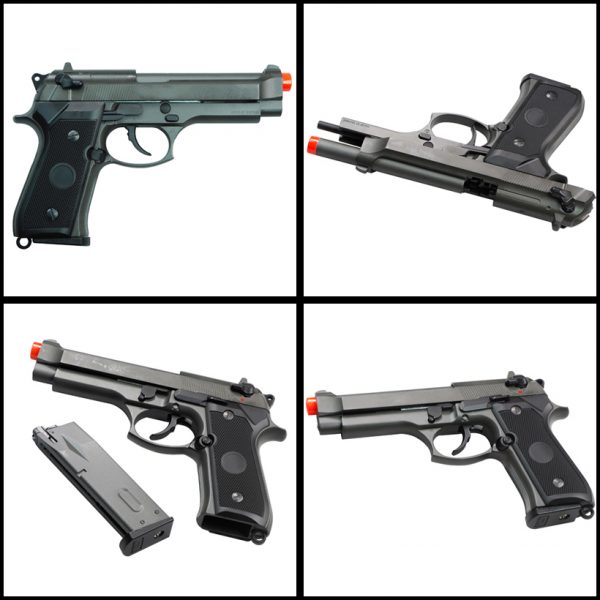 See Airsoft Pistol 2 Green Gas TSD Tactical SD92 Blowback Pistol FPS-390 Airsoft Gun