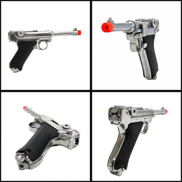 See Airsoft Pistol 2 Green Gas TSD WE P08 Pistol FPS-400 Full Metal, Blowback Airsoft Gun