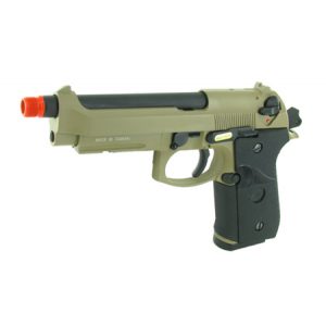 See Airsoft Pistol 1 Green Gas WE Auto Blowback Tactical M9 Long Barrel Pistol FPS-375 Airsoft Gun
