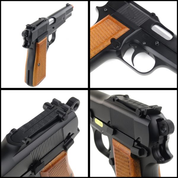 See Airsoft Pistol 2 Green Gas WE Browning 420 Blowback Pistol FPS-390 Airsoft Gun