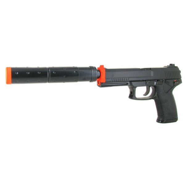 See Airsoft Pistol 1 Green Gas Y&P KP23 Pistol FPS-425 Mock Silencer, Non-Blowback Airsoft Gun