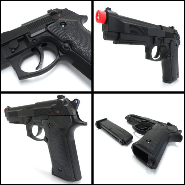 See Airsoft Pistol 2 Green Gas Y&P M9 Pistol FPS-375 Non-Blowback Airsoft Gun