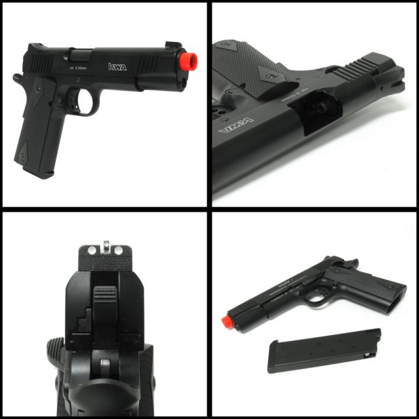 See Airsoft Pistol 2 KWA Green Gas Full Metal M1911 Mark I Pistol FPS-430 Blowback Airsoft Gun