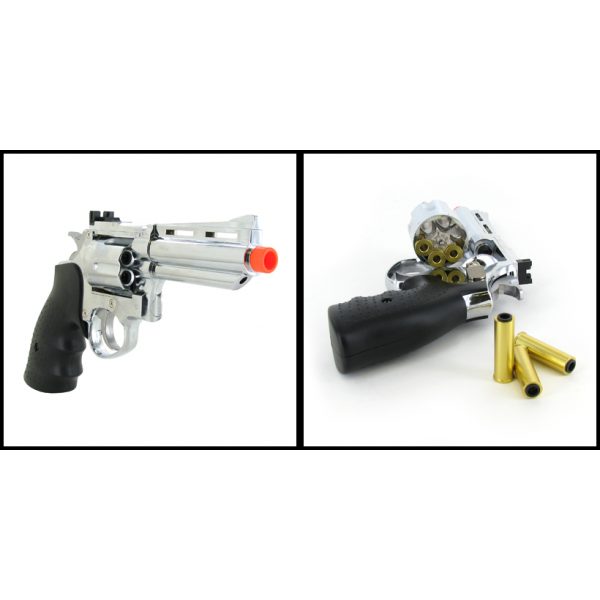 See Airsoft Pistol 2 Refurbished Green Gas Savaging Bull 4 Inch Barrel Magnum Revolver Pistol FPS-350 Airsoft Gun
