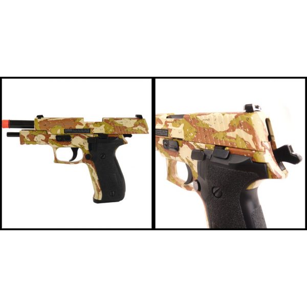 See Airsoft Pistol 2 Sig Sauer P22G Full Metal FPS-383 Green Gas Airsoft Pistol