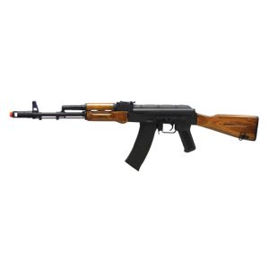 See Airsoft Rifle 1 CYMA Electric AK47 Real Wood Full Metal Rifle FPS-390 Compensator Airsoft Gun
