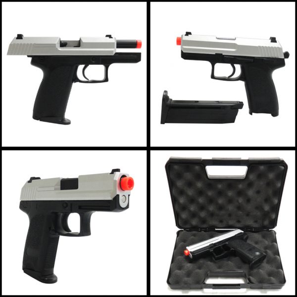 See Airsoft Pistol 2 TSD Tactical Green Gas Full Metal USP Compact Pistol FPS-350 Full Auto Blowback Airsoft Gun