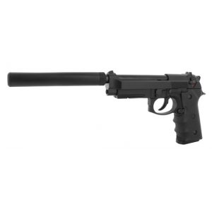 See Airsoft Pistol 1 TSD Tactical Green Gas M9 Pistol FPS-450 Blowback, Silencer Airsoft Gun