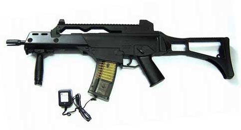 See Airsoft Rifle 1 CYMA Electric Blade Trinity Style G36C Assault Rifle FPS-200, Folding Stock Airsoft Gun