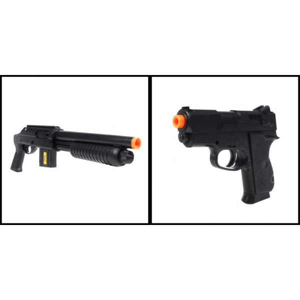 See Airsoft Gun Sight 2 Refurbished Spring Cyber Gun Mossberg M590 Shotgun FPS-355, Mossberg .45 Pistol FPS 160 Tactical Kit Airsoft Gun