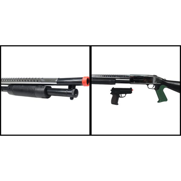 See Airsoft Gun Sight 2 Refurbished Spring CYMA M3 Shotgun FPS-350 and P618 Pistol FPS-160 Combo Airsoft Guns