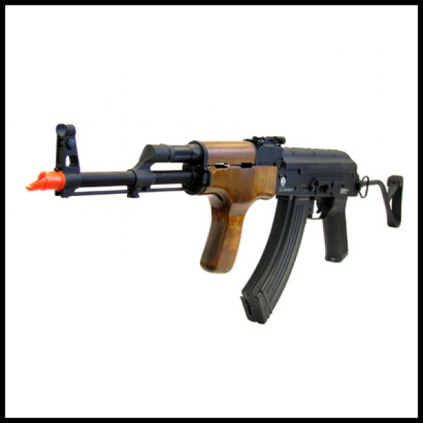 See Airsoft Rifle 2 CYMA Electric Blowback AK47 Real Wood Full Metal Rifle FPS-395 Folding Stock Airsoft Gun