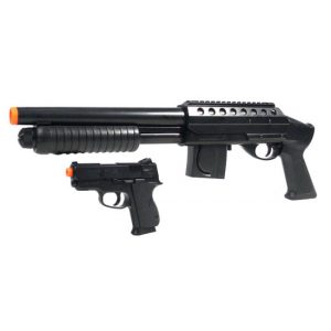 See Airsoft Shotgun 1 Spring Cyber Gun Mossberg M590 Shotgun FPS-355 Mossberg .45 Pistol FPS 160 Tactical Kit Airsoft Gun