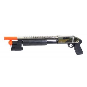 See Airsoft Shotgun 1 Spring CYMA P188A Shotgun Chrome FPS-190 Airsoft Gun