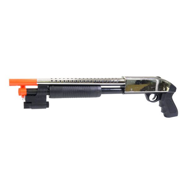 See Airsoft Shotgun 1 Spring CYMA P188A Shotgun Chrome FPS-190 Airsoft Gun