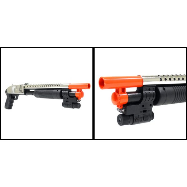 See Airsoft Shotgun 2 Spring CYMA P188A Shotgun Chrome FPS-190 Airsoft Gun