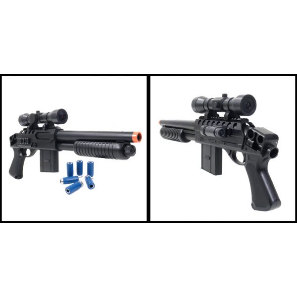 See Airsoft Shotgun 2 Spring M0688A Tactical Shotgun FPS-185 Airsoft Gun