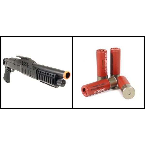 See Airsoft Shotgun 2 Spring M180A1 Pump Action Shotgun FPS-280 Airsoft Gun