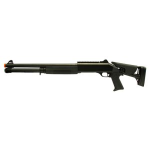 See Airsoft Shotgun 1 Spring Multi-Shot M56 Riot Shotgun FPS-320 Collapsible Stock Airsoft Gun