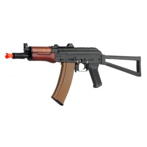 See Airsoft Rifle 1 D-Boy Full Metal Real Wood Electric AKS-74 UN Rifle FPS-450 Folding Stock Airsoft Gun