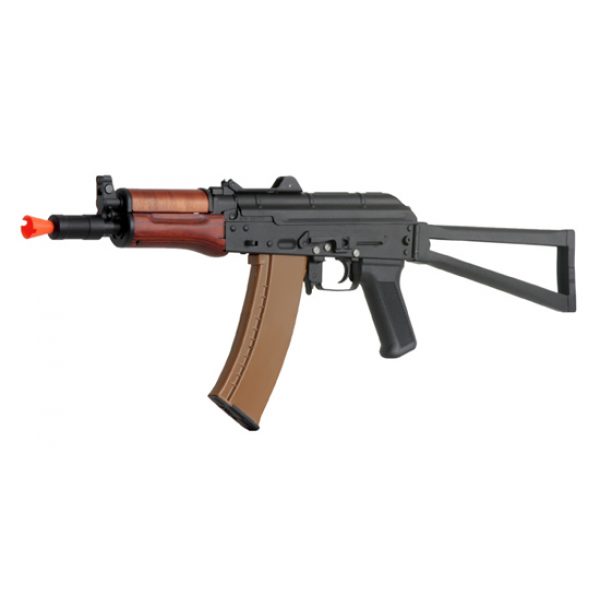 See Airsoft Rifle 1 D-Boy Full Metal Real Wood Electric AKS-74 UN Rifle FPS-450 Folding Stock Airsoft Gun