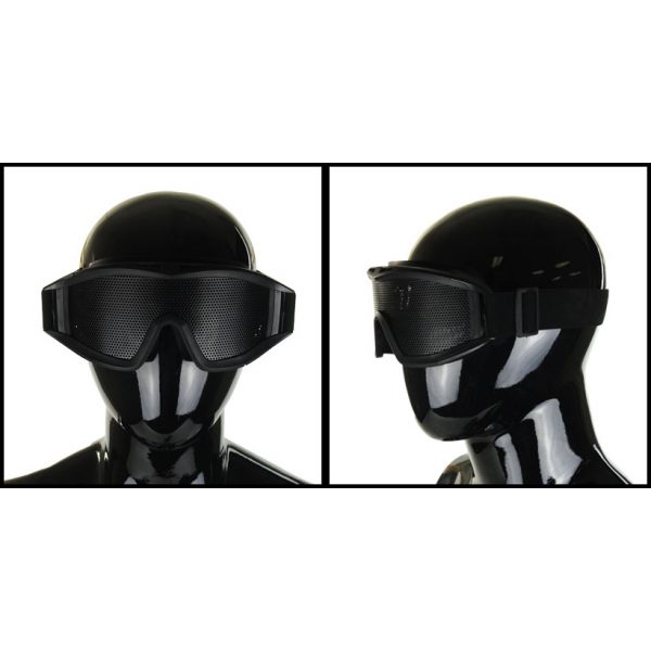 See Airsoft Mask 2 Black Metal Mesh Airsoft Safety Goggles