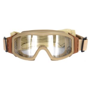 See Airsoft Mask 1 Lancer Tactical Tan CA-201T Airsoft Safety Goggles with Clear Lens