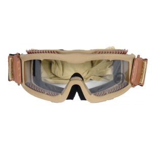 See Airsoft Mask 1 Lancer Tactical Tan CA-221T Airsoft Safety Goggles with Clear Lens