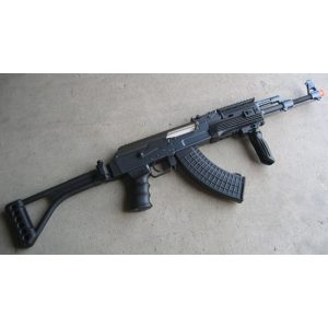 See Airsoft Rifle 1 Double Eagle Electric Tactical AK74 Rifle FPS-400 Fore Grip, Folding Stock Airsoft Gun