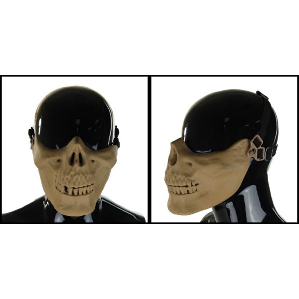 See Airsoft Mask 2 Tan Skull Airsoft Half Mask