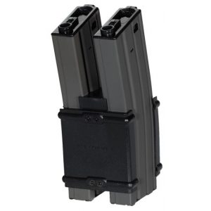 See Airsoft Magazine 1 G&G M4 & M16 900 Round Electric Auto Wind Double Magazine Black