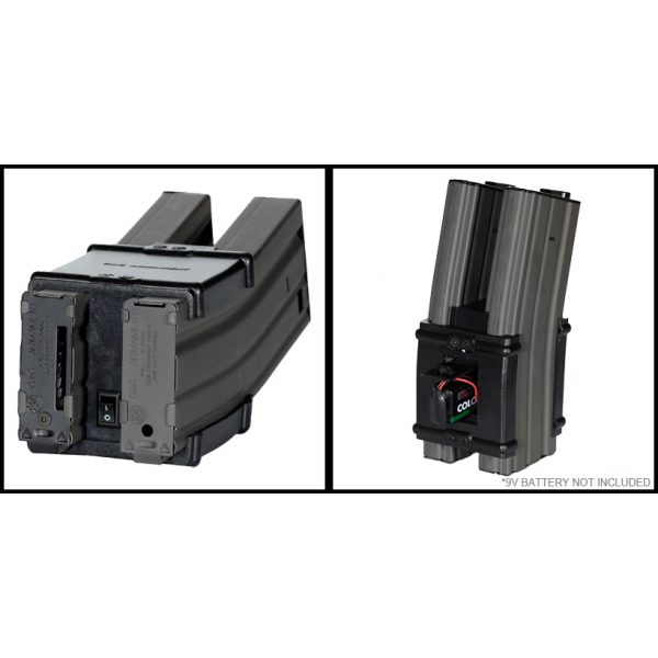 See Airsoft Magazine 2 G&G M4 & M16 900 Round Electric Auto Wind Double Magazine Black