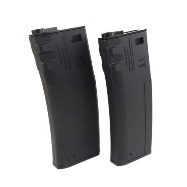 See Airsoft Magazine 1 G&P Troy BattleMag Fully Licensed 340 Round Black Airsoft Magazine 2 Pack