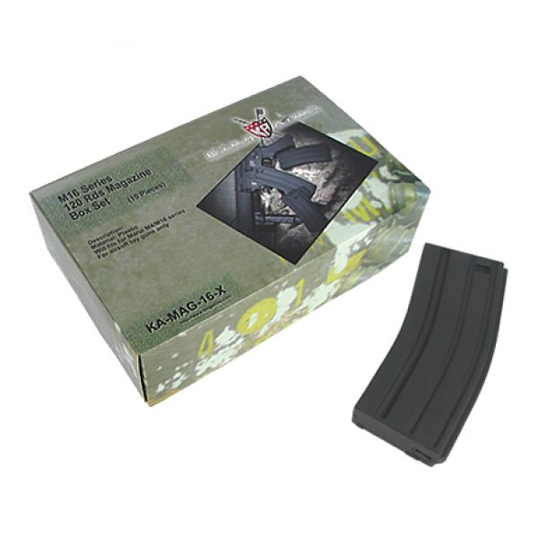 See Airsoft Magazine 1 King Arms Airsoft M16 120 Round Magazine 10 Pcs.