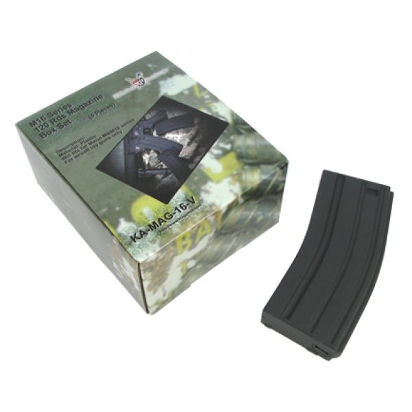 See Airsoft Magazine 1 King Arms Airsoft M16 120 Round Magazine 5 Pcs.