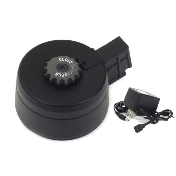 See Airsoft Magazine 1 UK Arms 2500 Round Electric Airsoft Drum Magazine