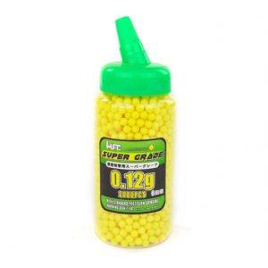 See Airsoft BB 1 2000 Yellow HFC Super Grade 0.12g Airsoft BBs