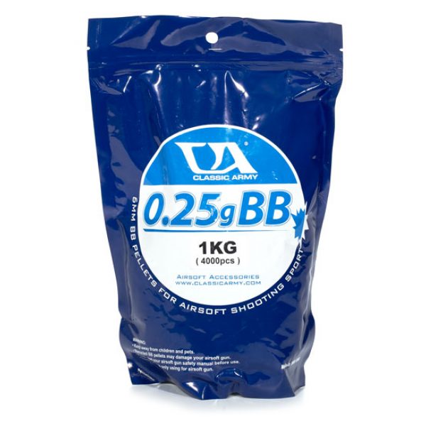 See Airsoft BB 1 4000 White Classic Army .25g Airsoft BBs