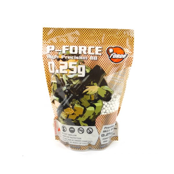See Airsoft BB 1 4000 White P-Force Premium 0.25g Airsoft BBs