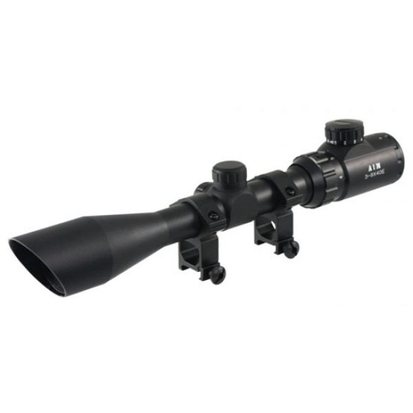 See Airsoft Accessory 1 Aim Sports 3-9x40 Dual Illuminated Mil-Dot Airsoft Scope