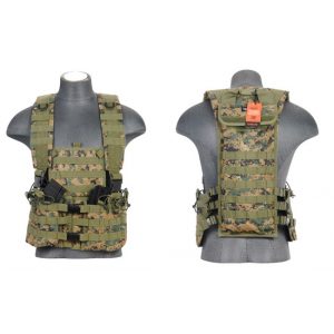 See Airsoft BB 1 Lancer Tactical Digital Marpat CA-309D M4 Airsoft Molle Chest Rig