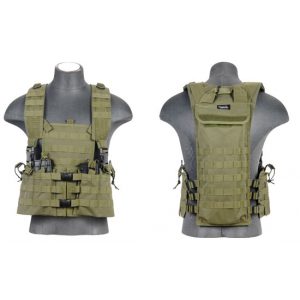 See Airsoft BB 1 Lancer Tactical OD Green CA-309G M4 Airsoft Molle Chest Rig