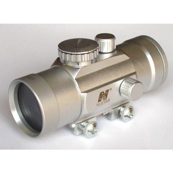 See Airsoft Gun Sight 1 NcStar 1X45 Rifle Scope T-Style Red Dot/Silver.-Weaver, Airsoft Gun Accessory