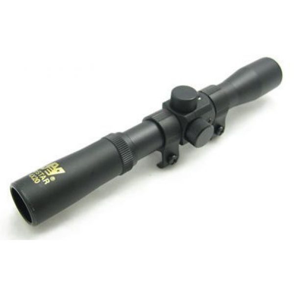 See Airsoft Gun Sight 1 Refurbished NcStar SCA420B 4x20 Compact Airsoft Scope