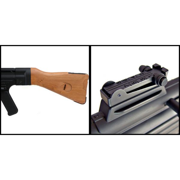 See Airsoft Rifle 2 Electric AGM MP44 WW2 Rifle FPS-430 Full Metal, Real Wood Airsoft Gun